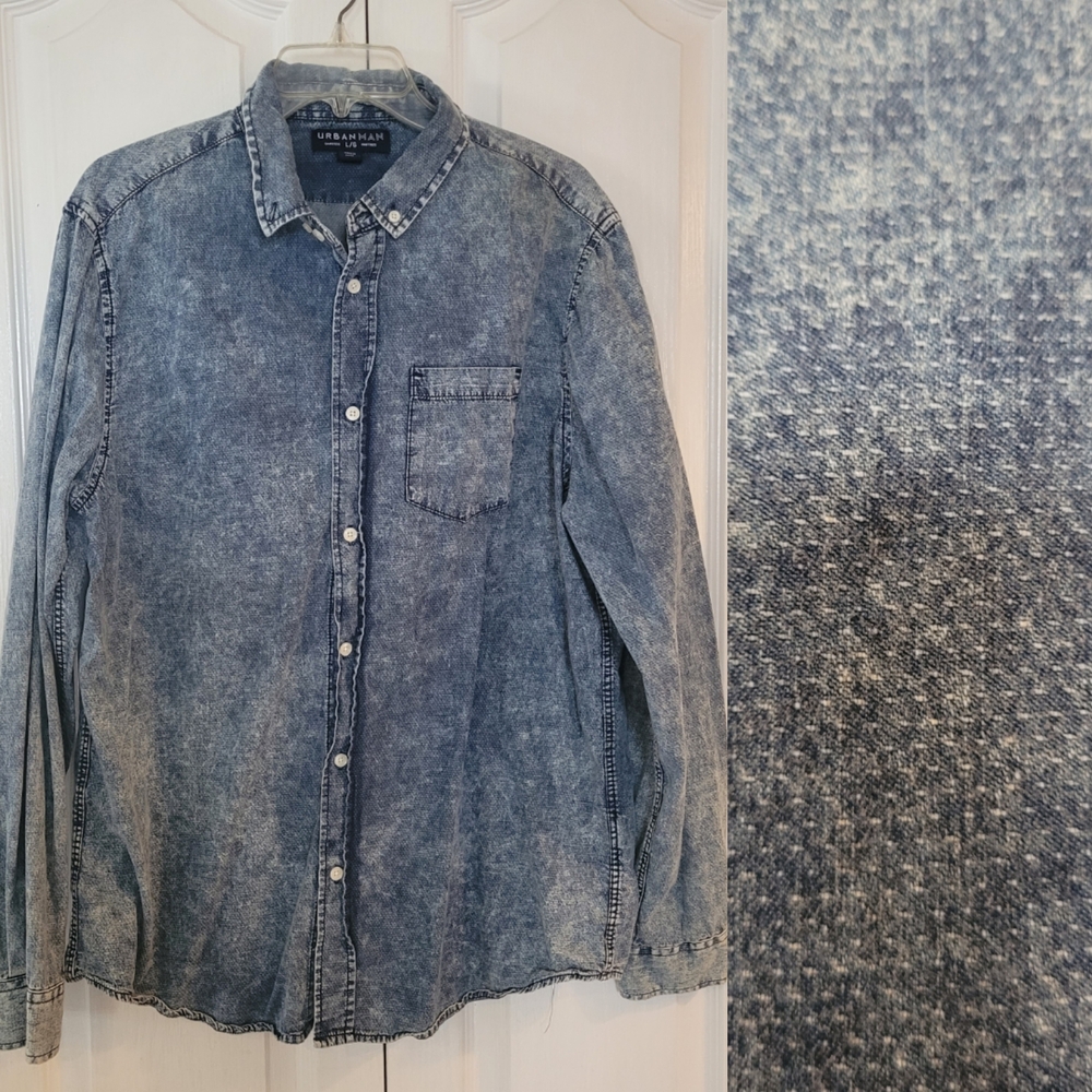 Zara Blue Casual Button Down Shirt